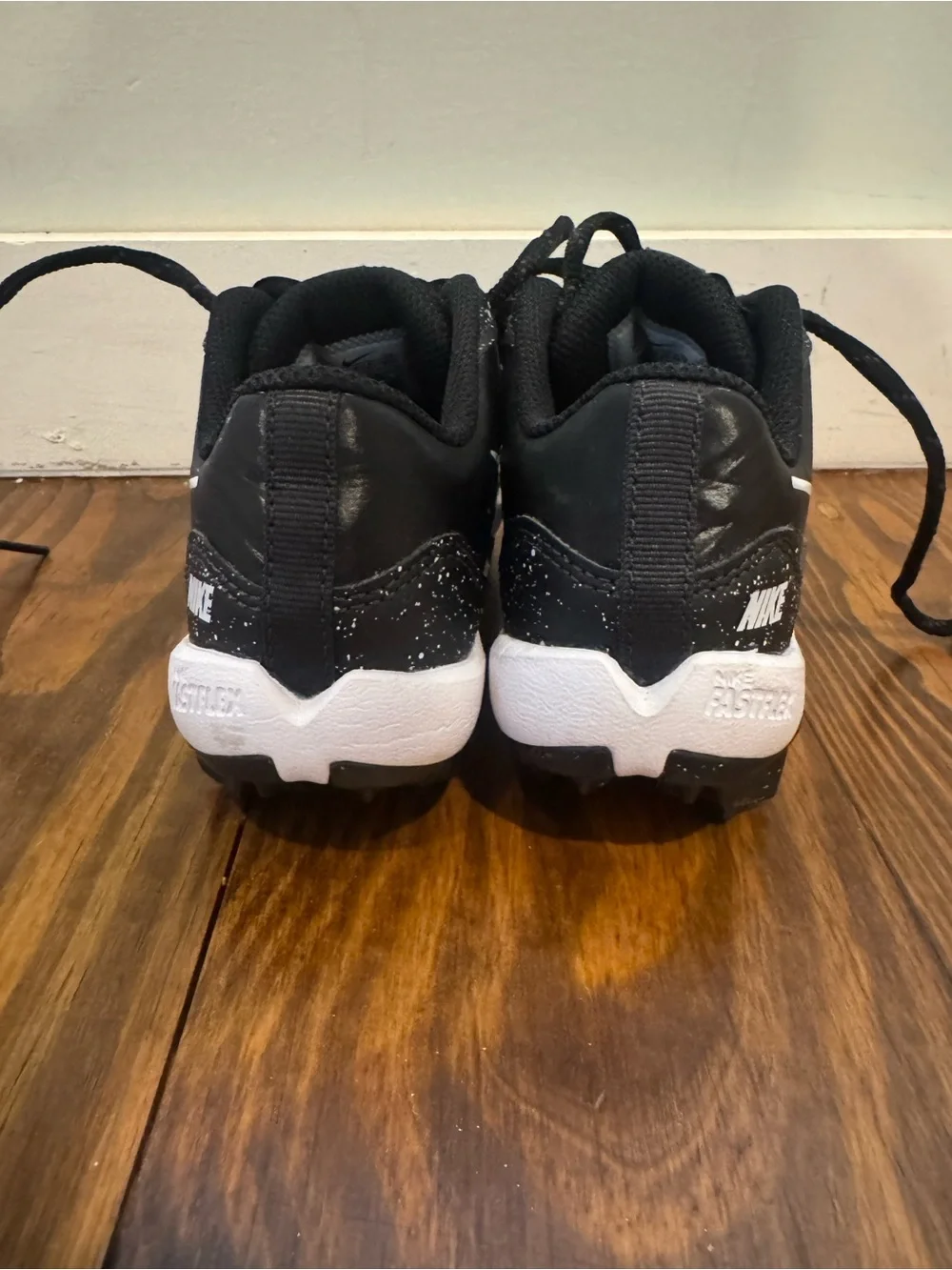 Nike Kids Black & White Rubber Cleats
